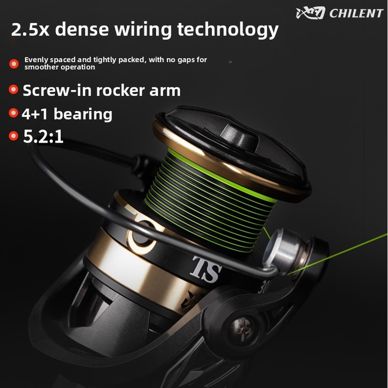 Trolling Reel - Pooled cutting-edge wire arrangement spinning wheels