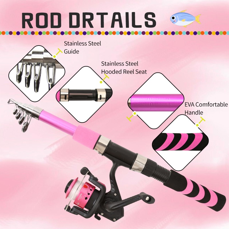 Kids Adult Beginner Fishing Ro - Reel Bag ulasan dan harga