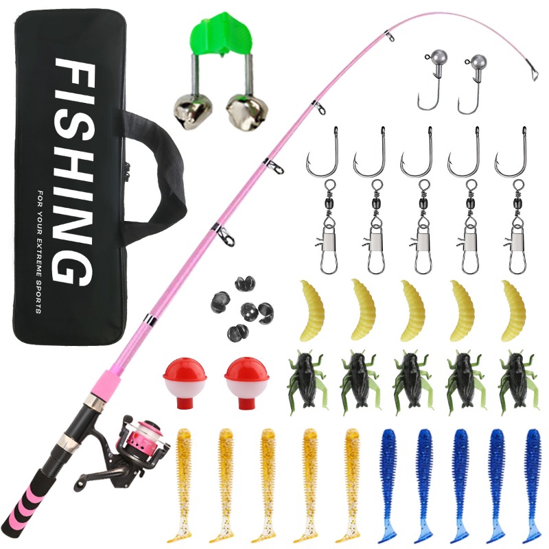 Kids Adult Beginner Fishing Ro - Reel Bag ulasan dan harga