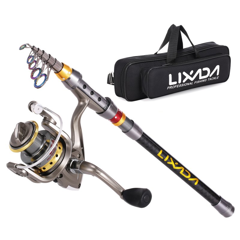 Lixada Telescopic Fishing Rod  - Conventional Reel ulasan dan harga