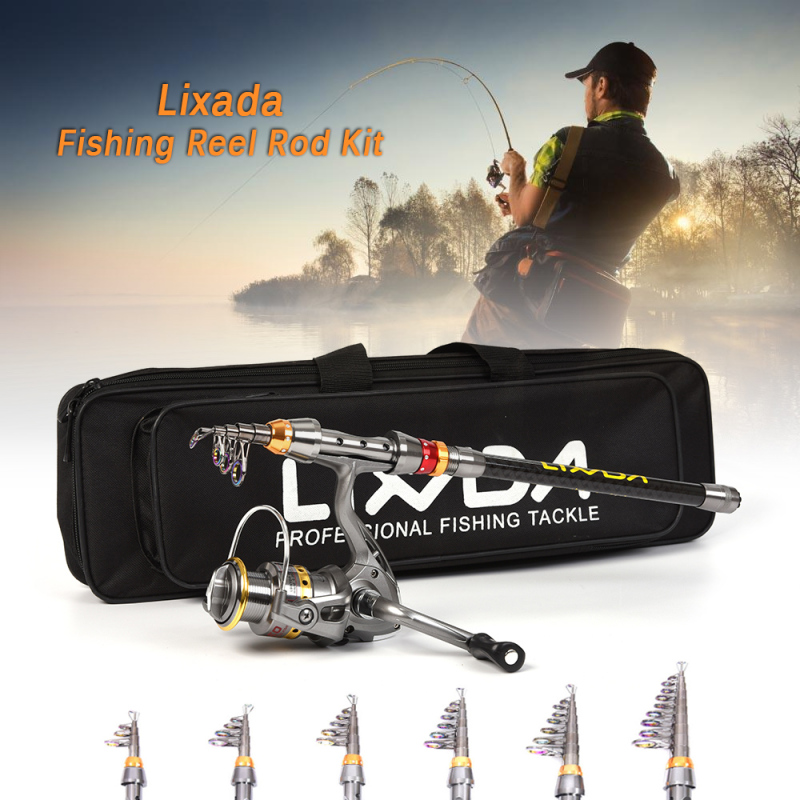 Lixada Telescopic Fishing Rod  - Conventional Reel ulasan dan harga