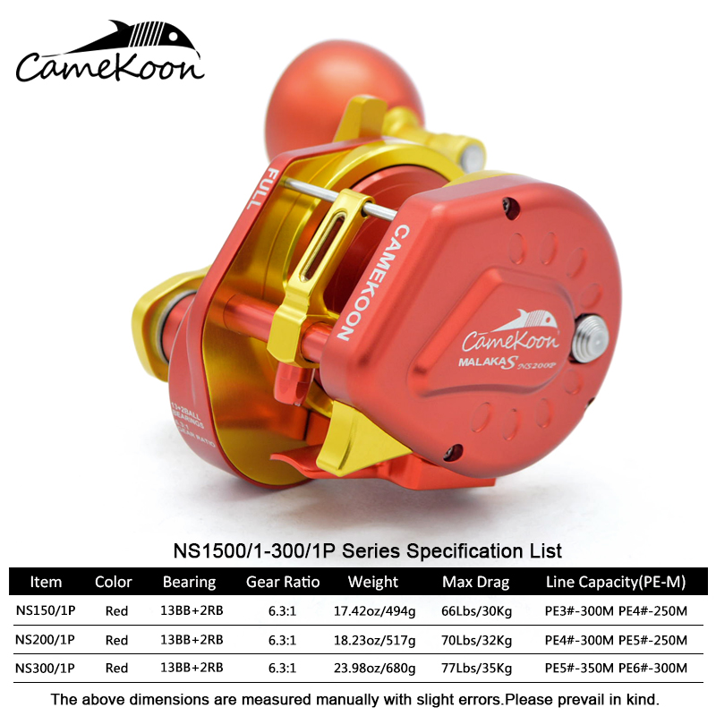 CAMEKOON Overhead Saltwater Re - Trolling Reel ulasan dan harga